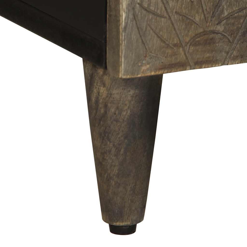 Tv Cabinet Light Grey 105X33.5X46 Cm Solid Wood Mango