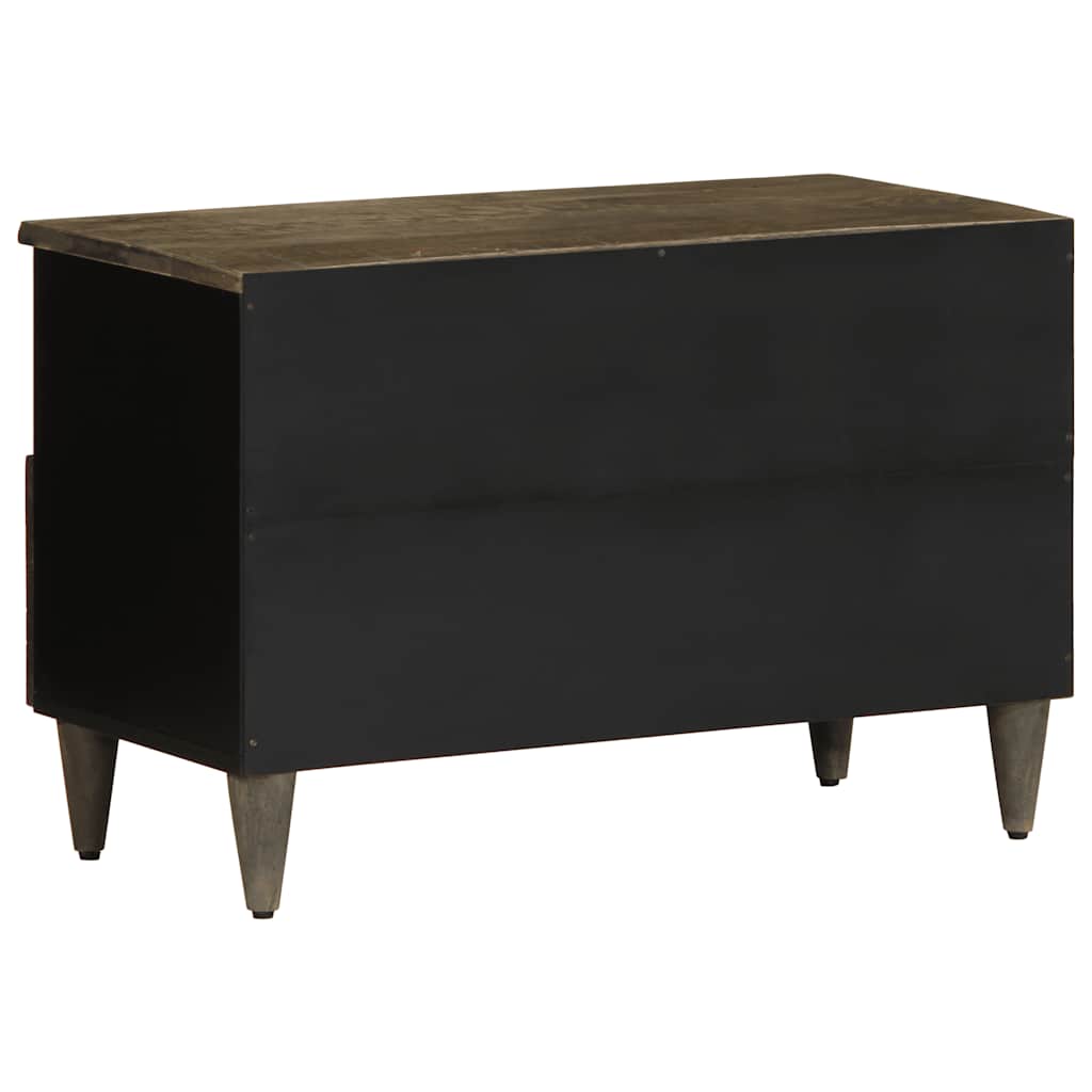 Tv Cabinet Light Grey 70X33.5X46 Cm Solid Wood Mango