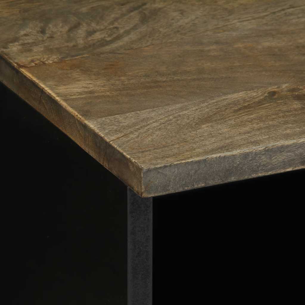 Tv Cabinet Light Grey 70X33.5X46 Cm Solid Wood Mango