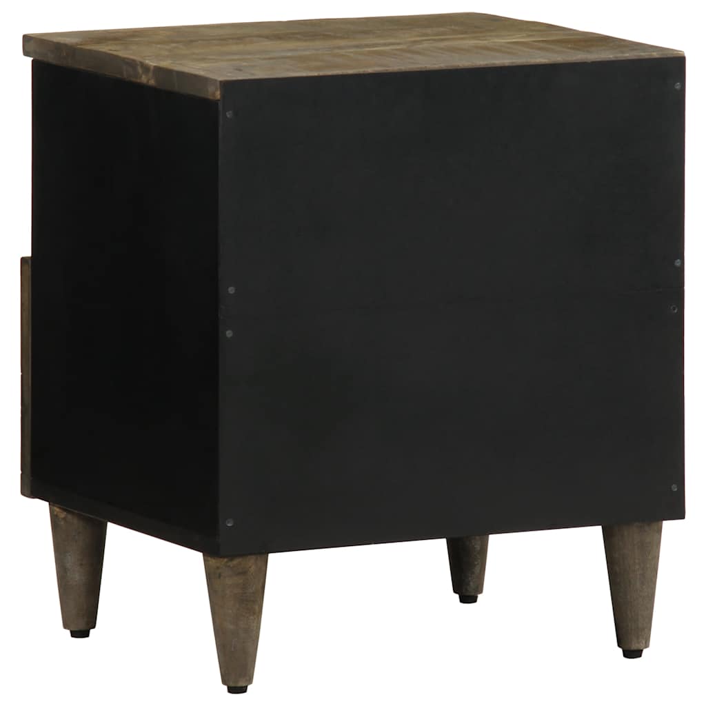 Bedside Cabinets 2 Pcs Light Grey 40X33X46 Cm Solid Wood Mango