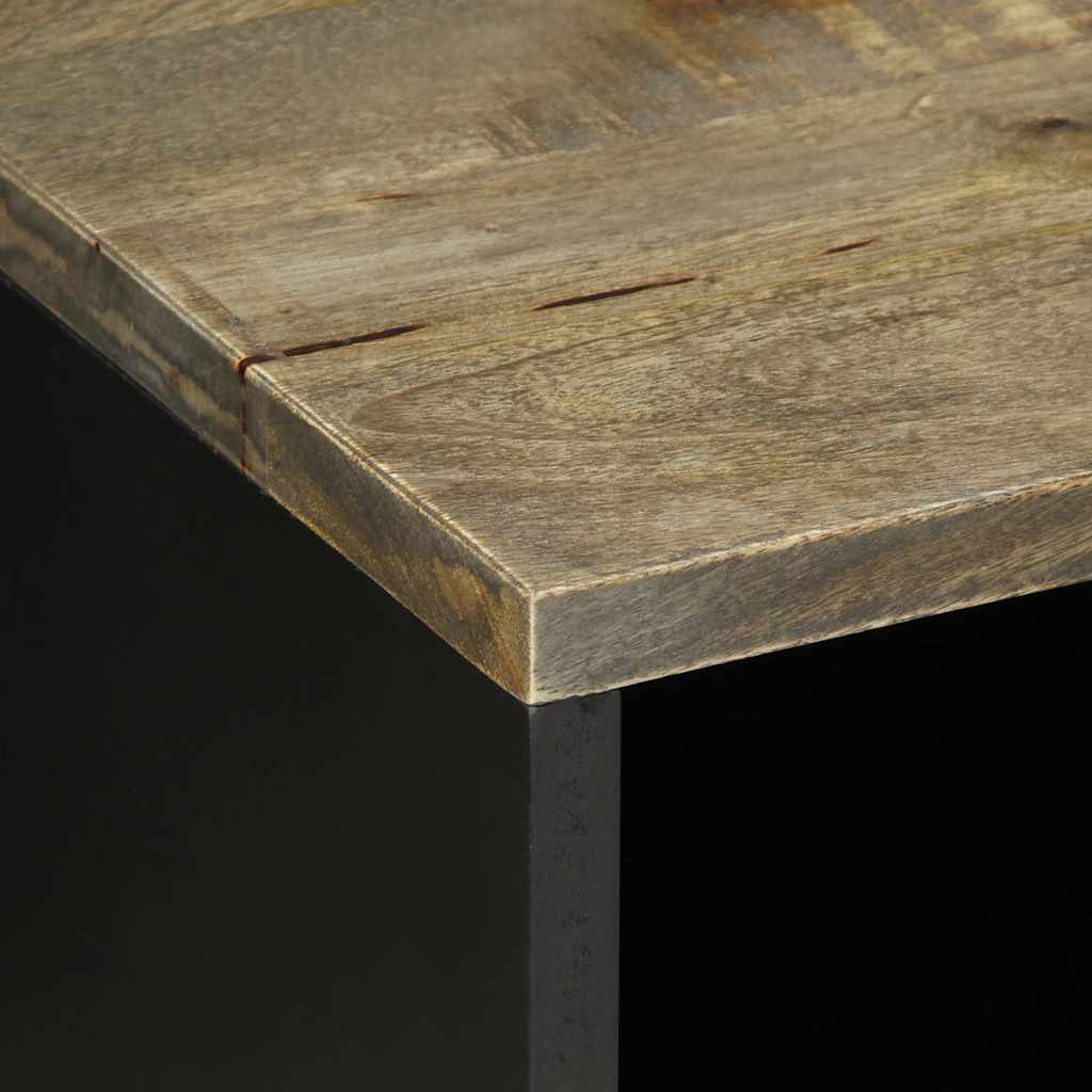 Tv Cabinet Light Grey 80X31.5X46 Cm Solid Wood Mango