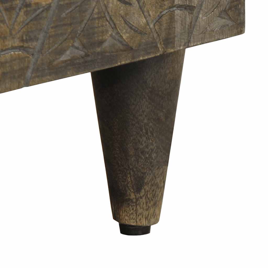 Tv Cabinet Light Grey 80X31.5X46 Cm Solid Wood Mango