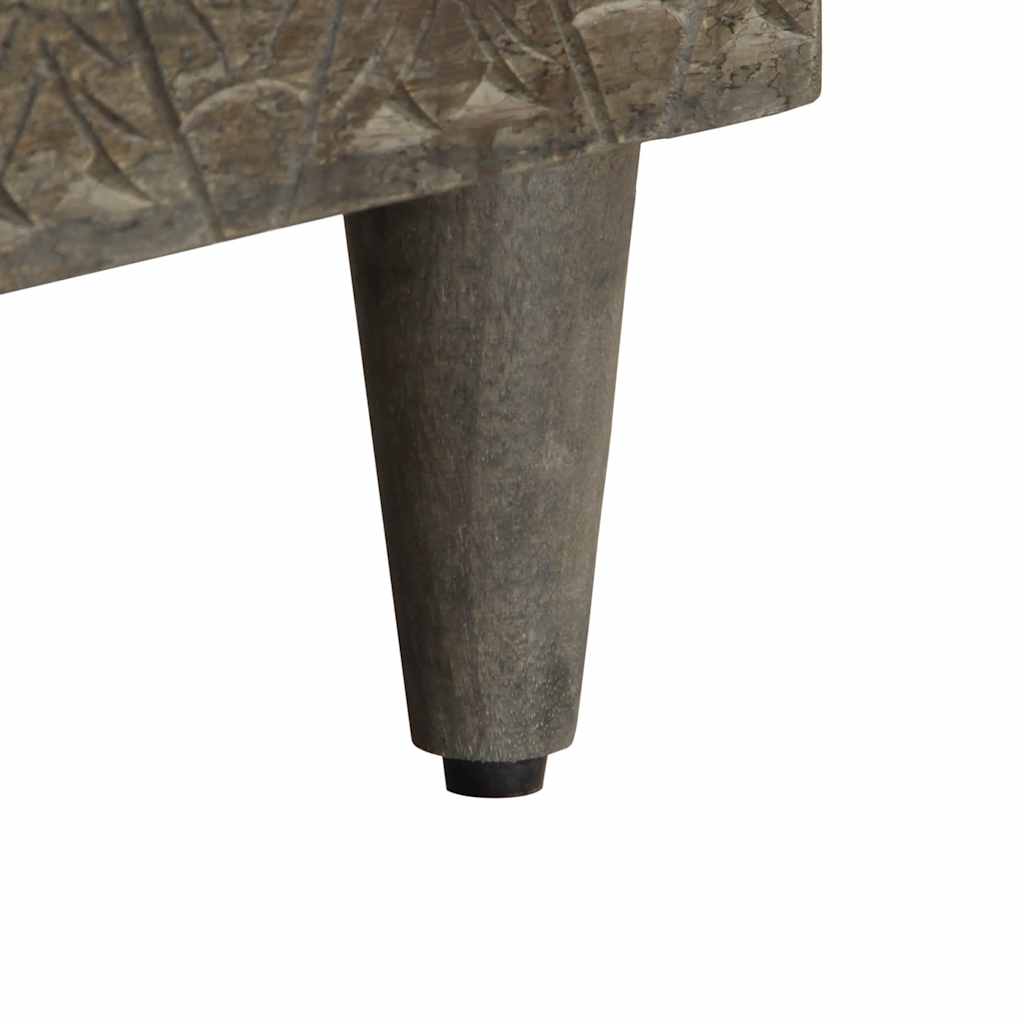 Tv Cabinet Black 100X33X46 Cm Solid Wood Mango