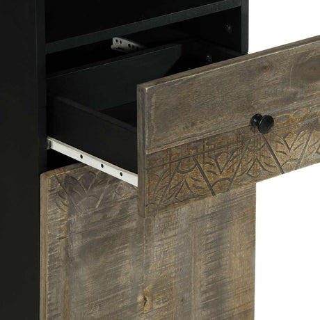 Bathroom Cabinet 38X33X160 Cm Solid Wood Mango