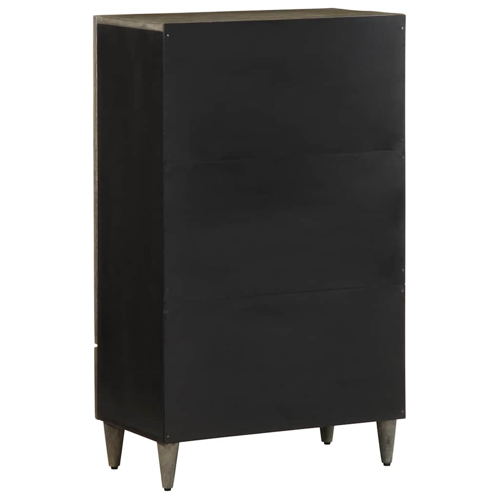 Highboard 60X33X110 Cm Solid Wood Mango