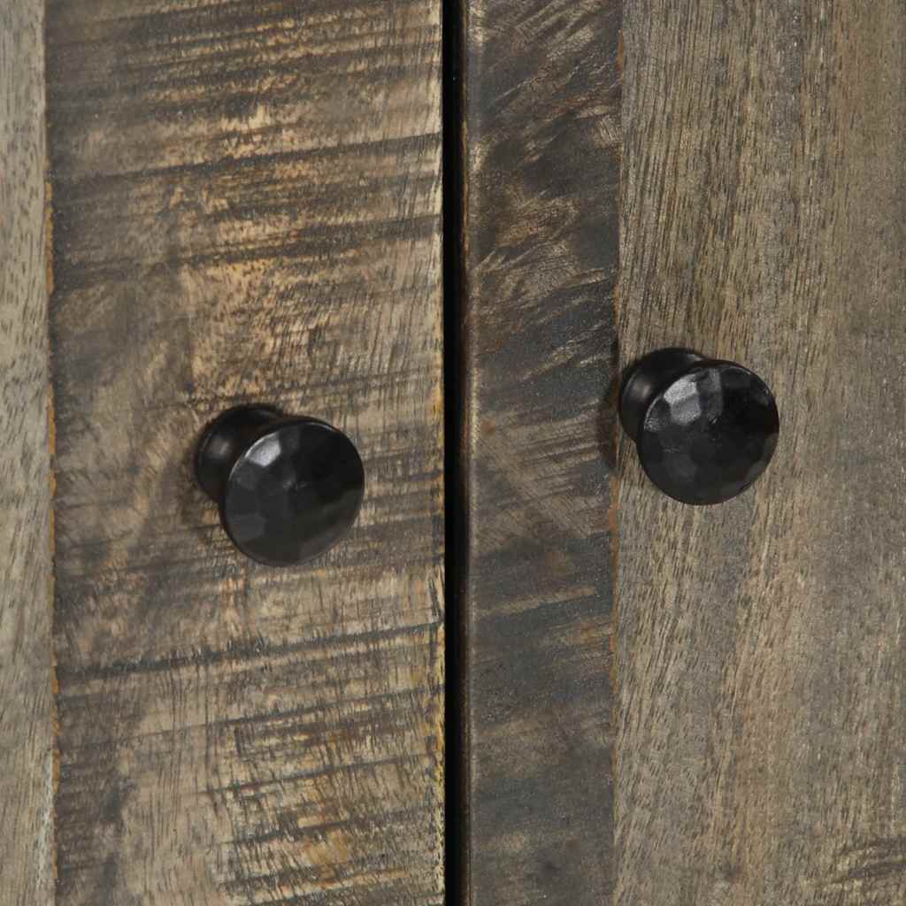 Highboard 60X33X110 Cm Solid Wood Mango