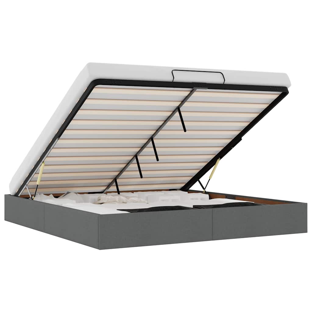 Ottoman Bed Frame Without Mattress Super King Fabric