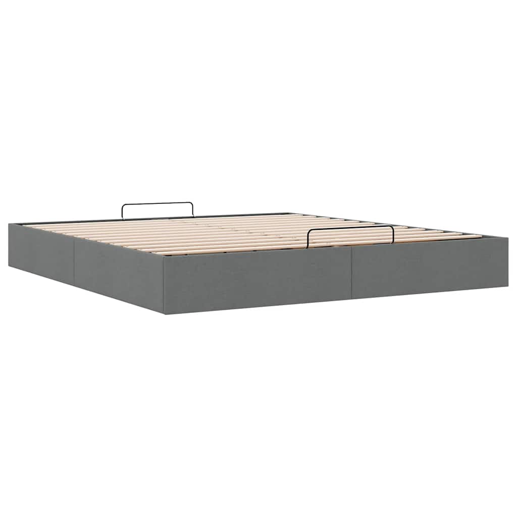 Ottoman Bed Frame Without Mattress Super King Fabric