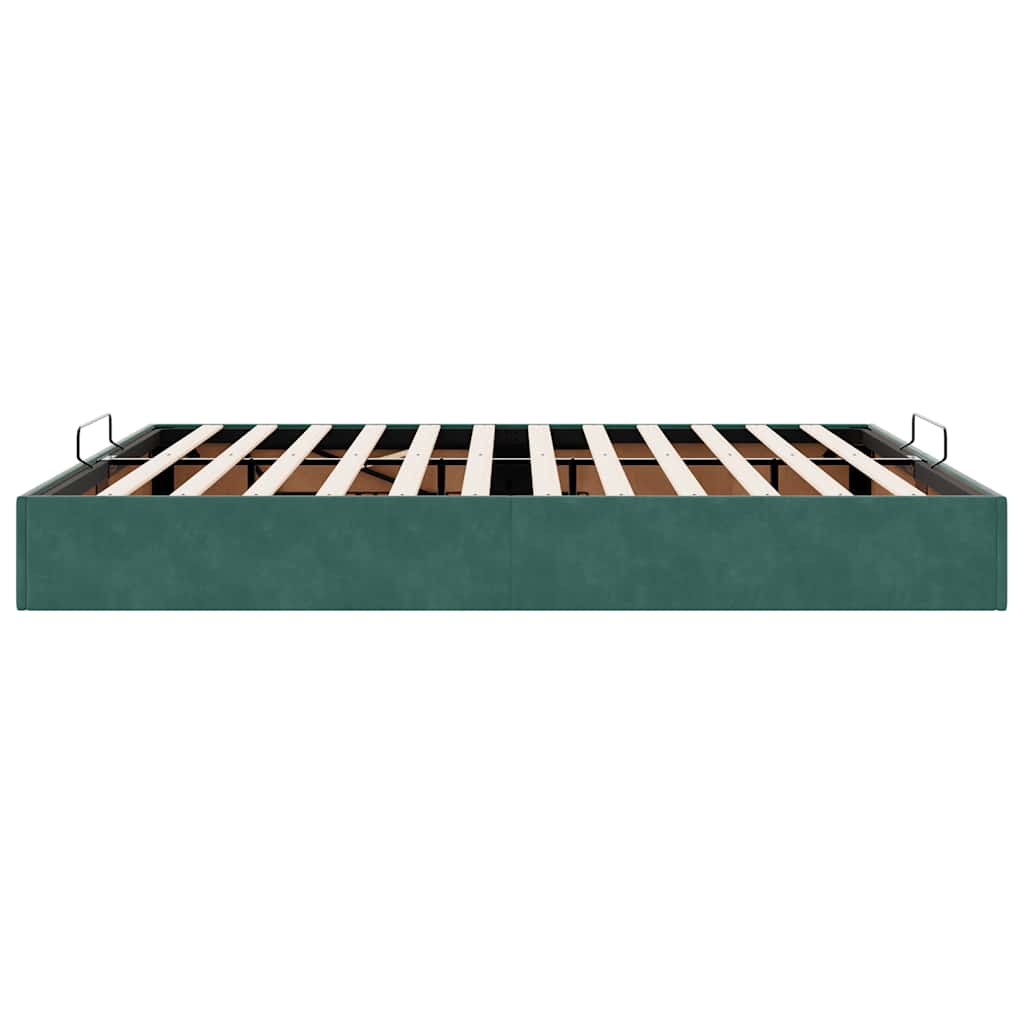 Ottoman Bed Frame No Mattress Velvet
