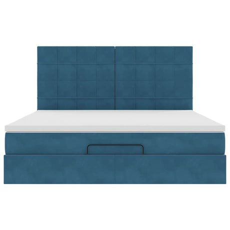 Ottoman Bed With Mattresses 180X200Cm Velvet