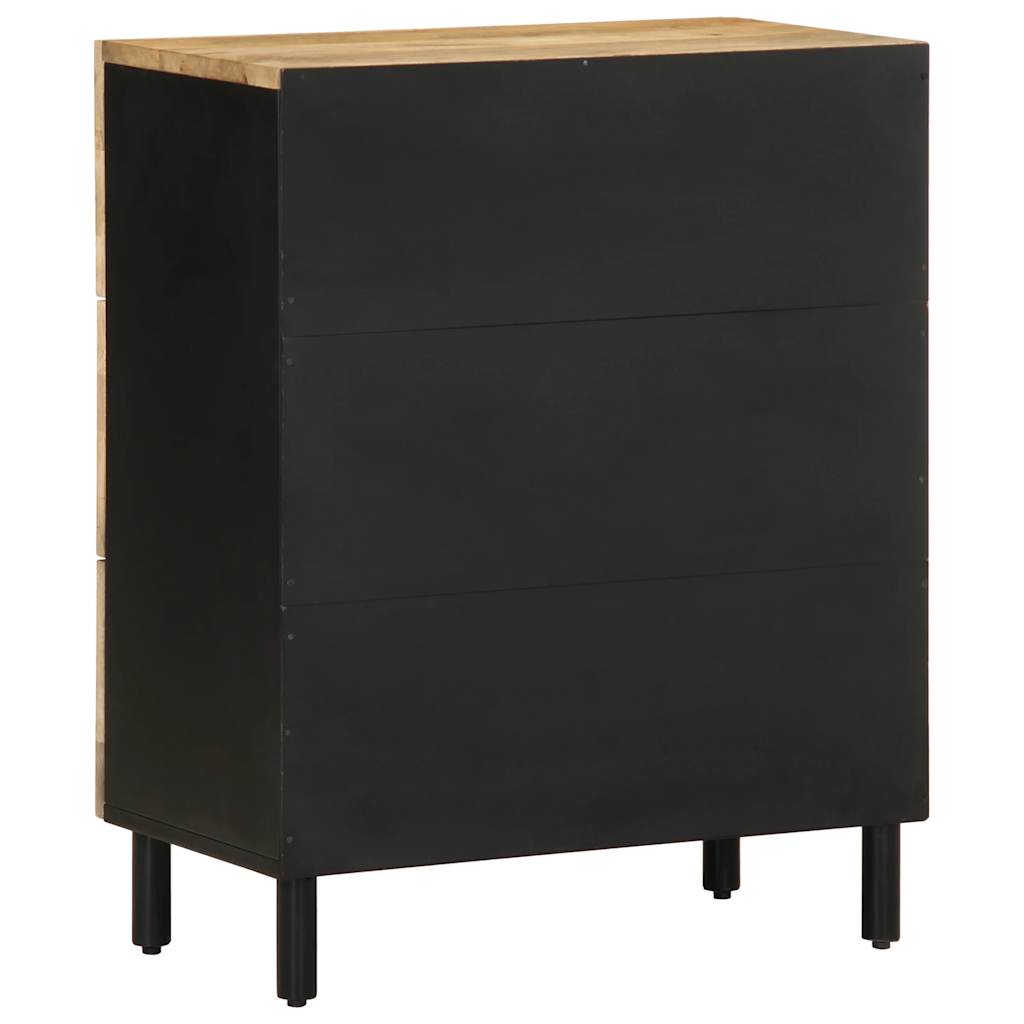 Sideboard 60X33.5X75 Cm Solid Rough Wood Mango