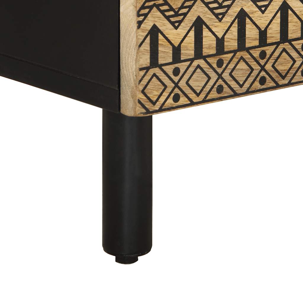 Sideboard 60X33.5X75 Cm Solid Rough Wood Mango