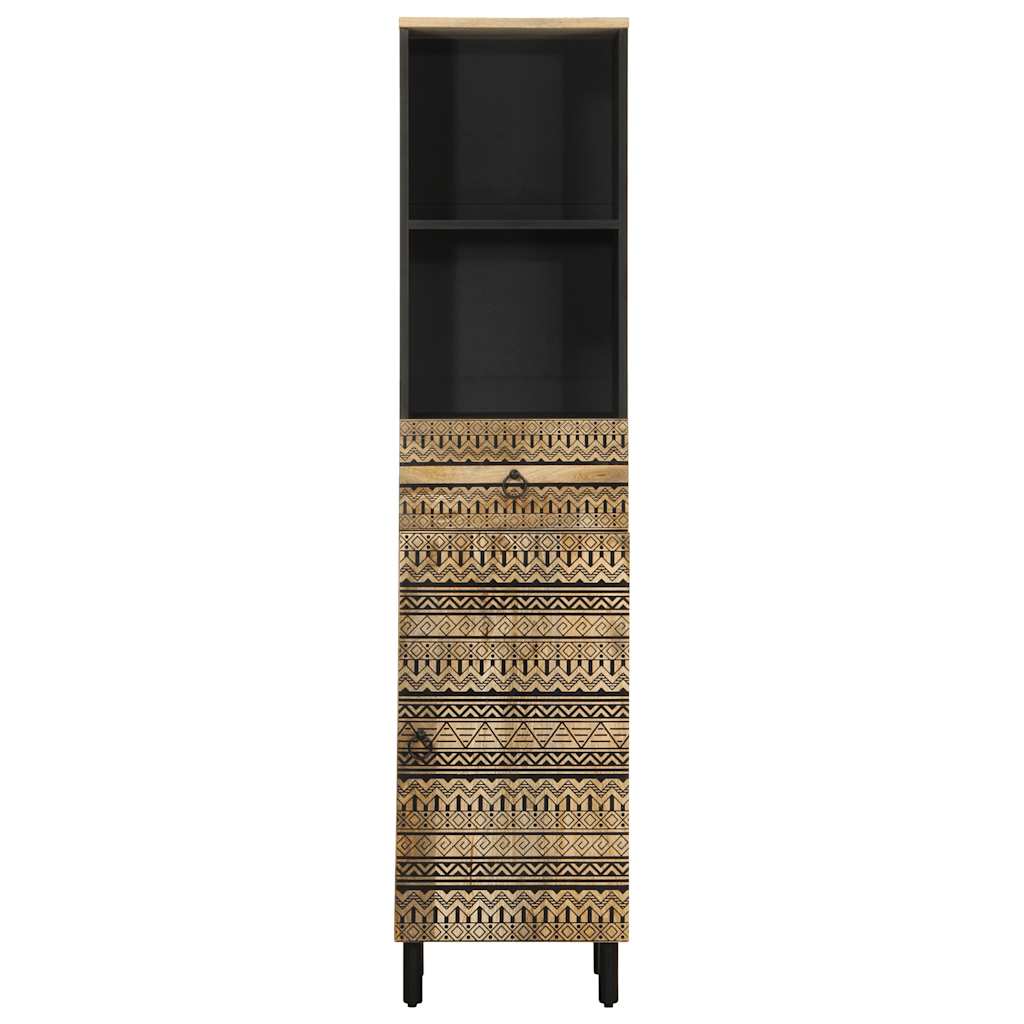 Bathroom Cabinet 38X33.5X160 Cm Solid Wood Mango