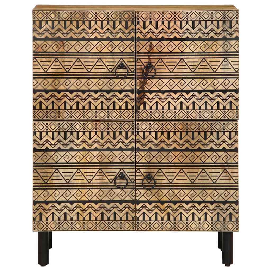 Sideboard 60X33.5X75 Cm Solid Rough Wood Mango