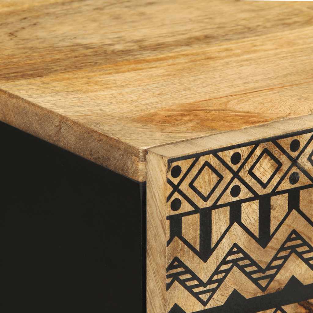 Sideboard 60X33.5X75 Cm Solid Rough Wood Mango