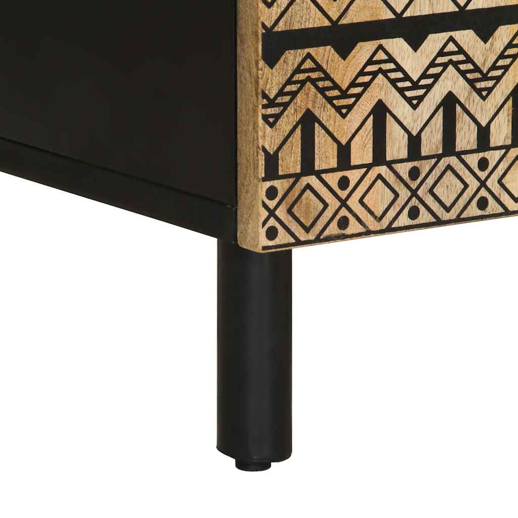 Sideboard 60X33.5X75 Cm Solid Rough Wood Mango