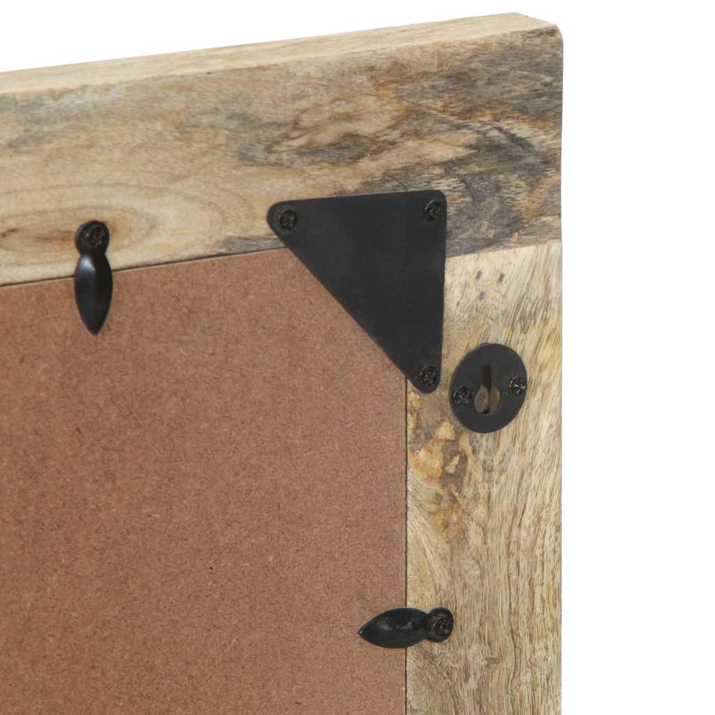 Bathroom Mirror 50X70 Cm Solid Wood Mango And Glass