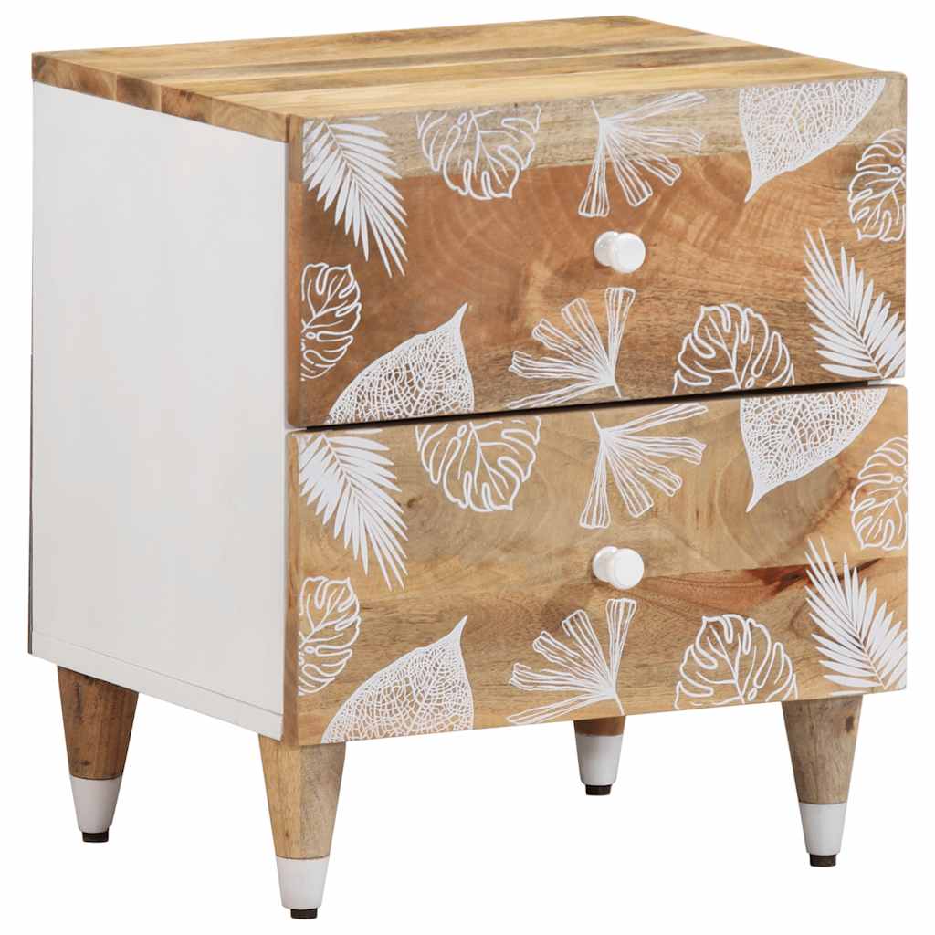Bedside Cabinets 2 Pcs 40X33.5X46 Cm Solid Wood Mango