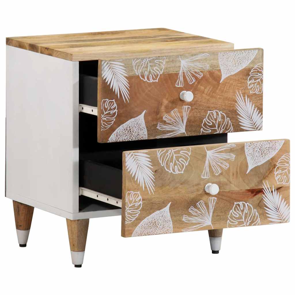 Bedside Cabinets 2 Pcs 40X33.5X46 Cm Solid Wood Mango