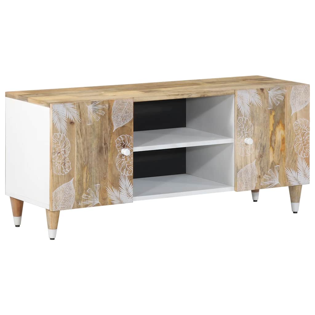 Tv Cabinet 105X33.5X46 Cm Solid Wood Mango