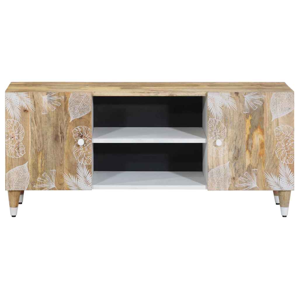Tv Cabinet 105X33.5X46 Cm Solid Wood Mango