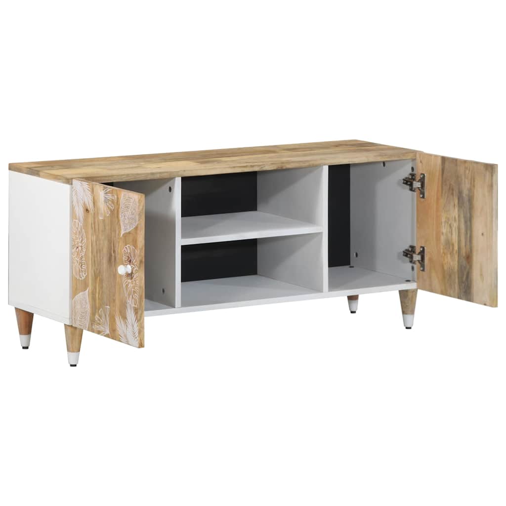 Tv Cabinet 105X33.5X46 Cm Solid Wood Mango