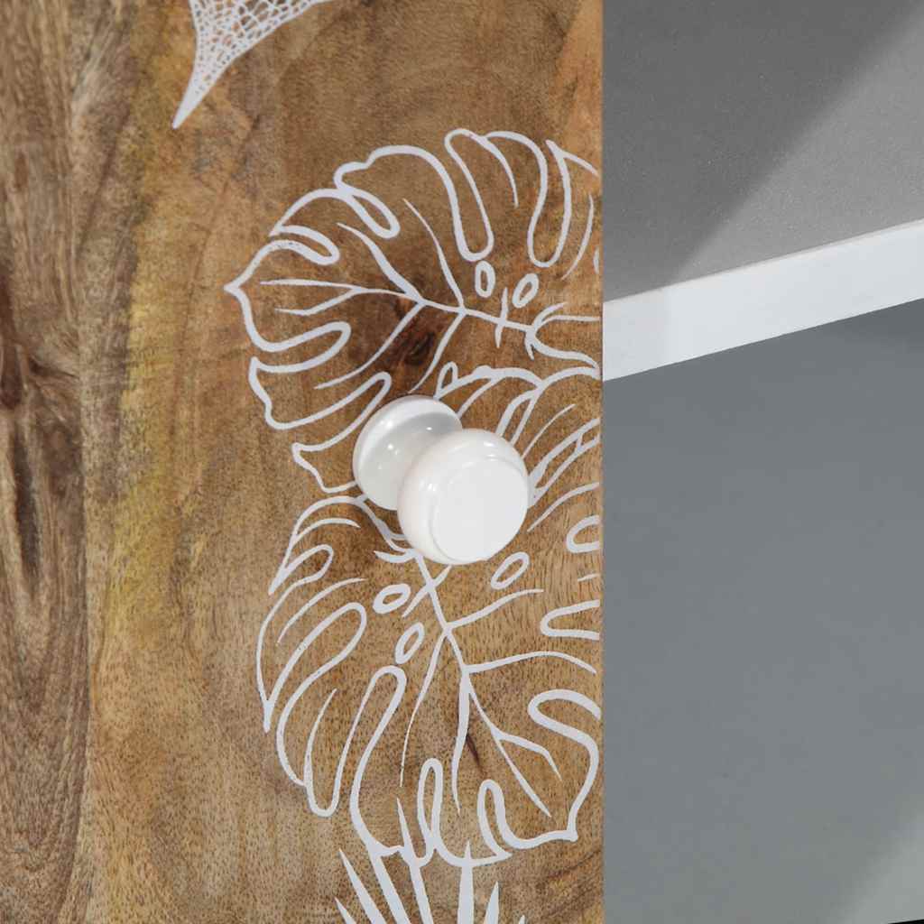 Tv Cabinet 105X33.5X46 Cm Solid Wood Mango