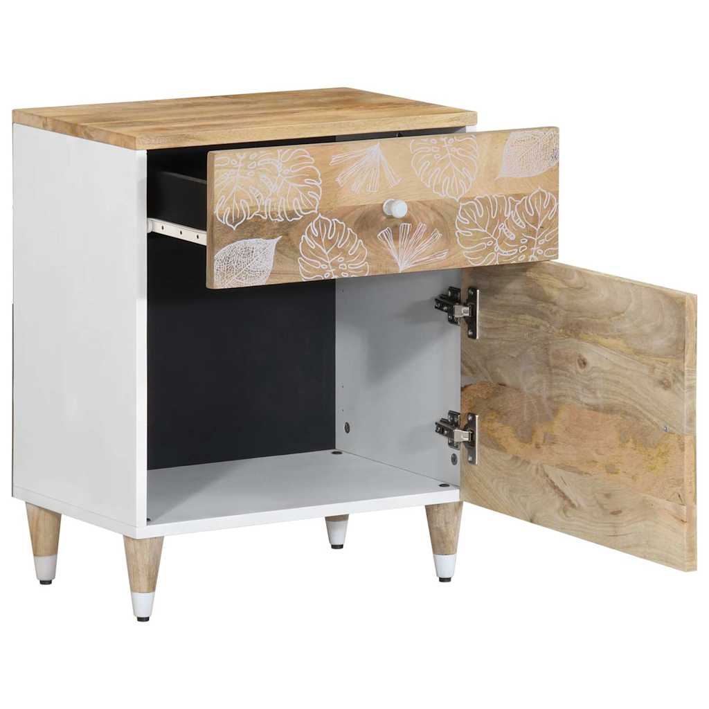 Bedside Cabinet 50X33X60 Cm Solid Wood Mango