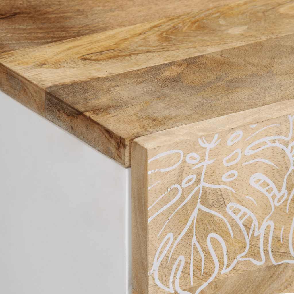 Bedside Cabinet 50X33X60 Cm Solid Wood Mango