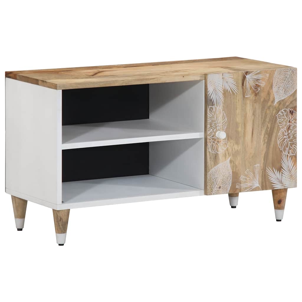 Tv Cabinet 80X31.5X46 Cm Solid Wood Mango