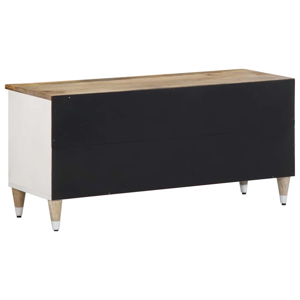 Tv Cabinet 100X33.5X46 Cm Solid Wood Mango