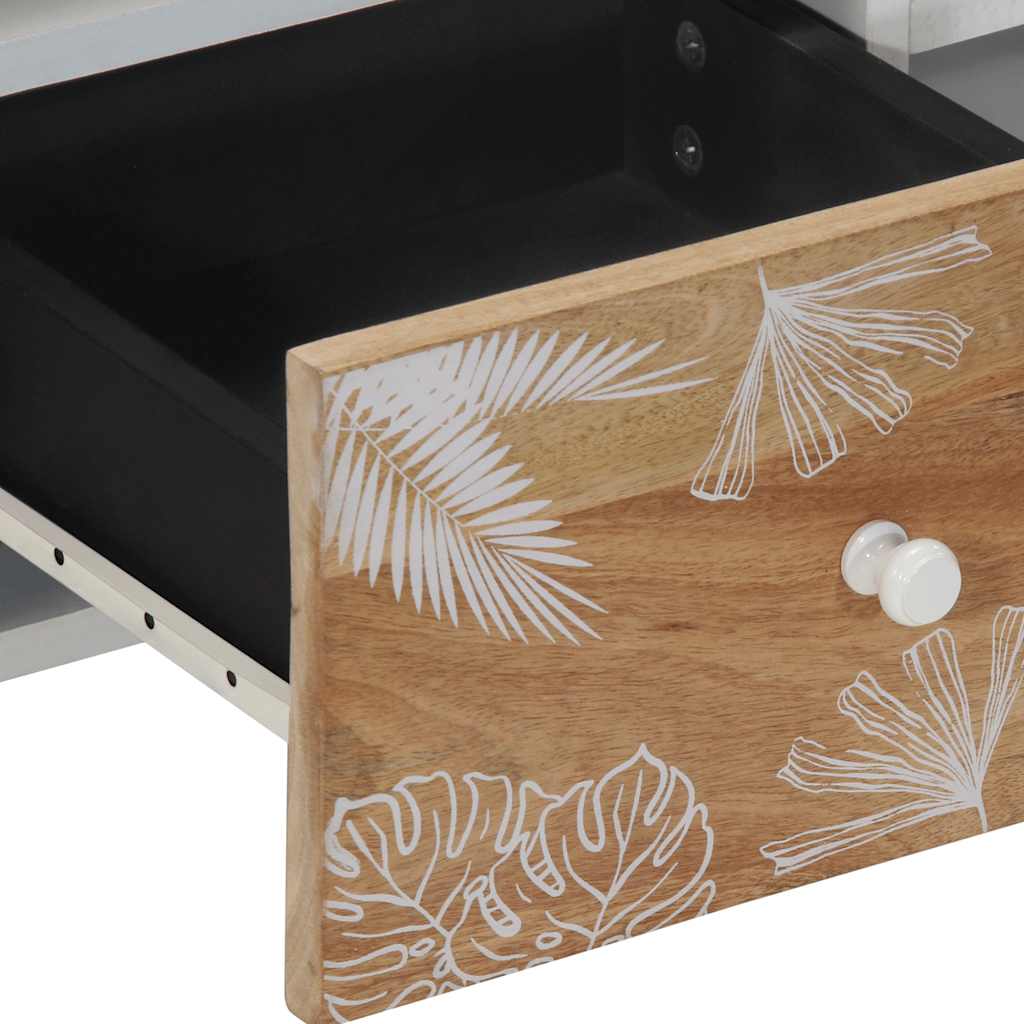 Tv Cabinet 100X33.5X46 Cm Solid Wood Mango