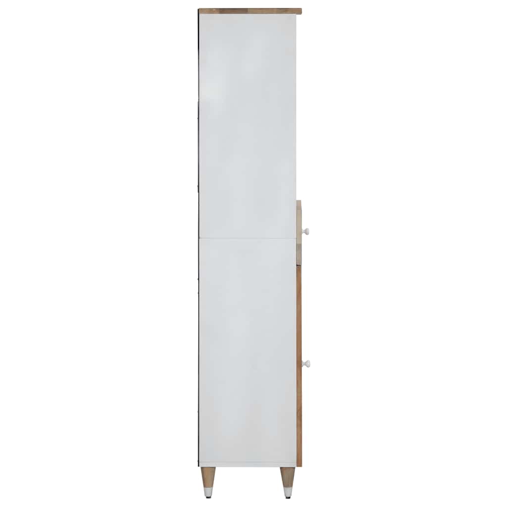 Bathroom Cabinet 38X33.5X160 Cm Solid Wood Mango