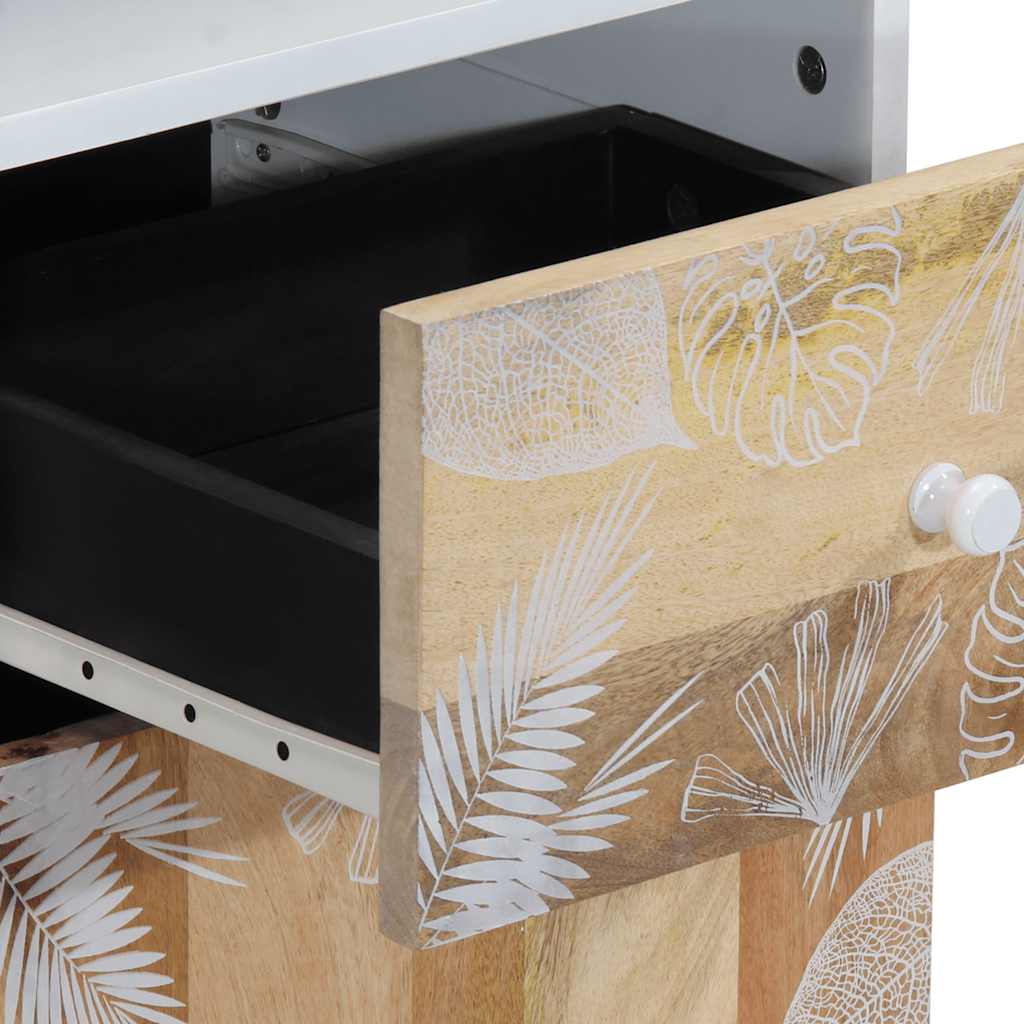 Bathroom Cabinet 38X33.5X160 Cm Solid Wood Mango