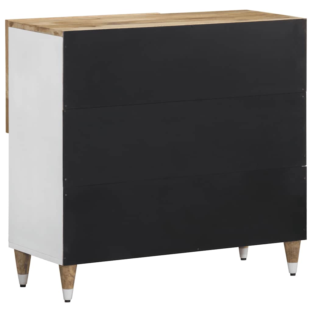 Sideboard 80X33.5X75 Cm Solid Wood Mango