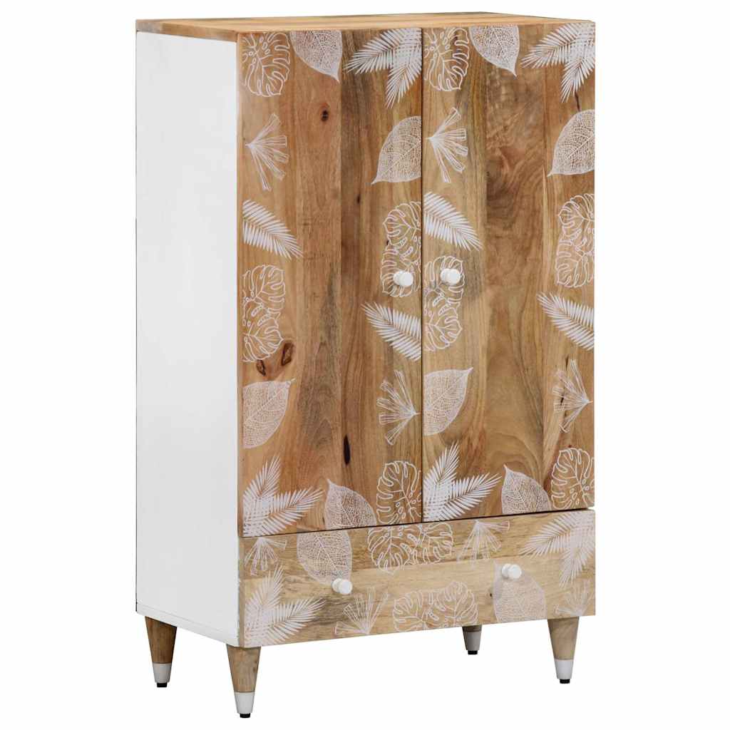 Highboard 60X33.5X100 Cm Solid Wood Mango