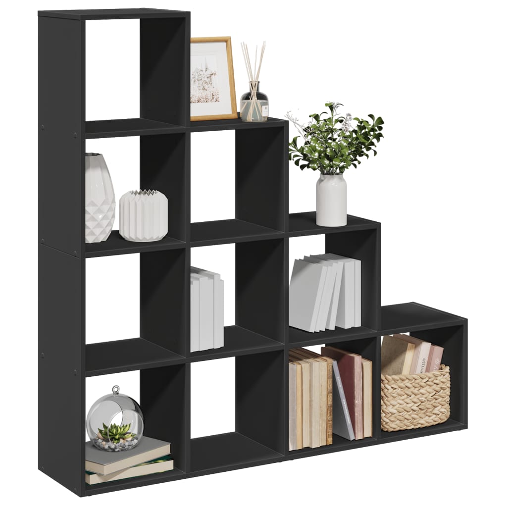 Room Divider Bookcase 3-Tier 137.5X29X Engineered Wood