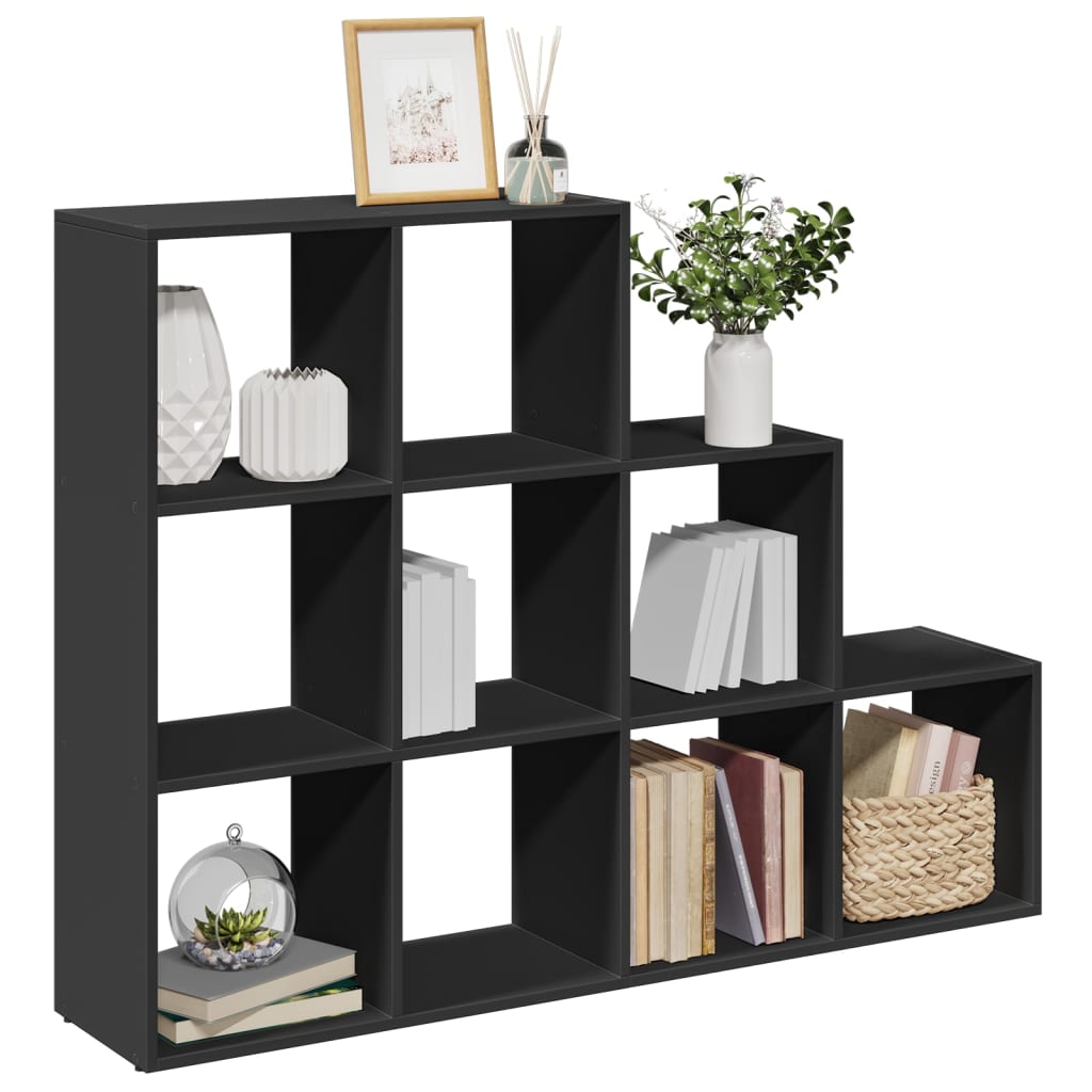 Room Divider Bookcase 3-Tier 137.5X29X Engineered Wood