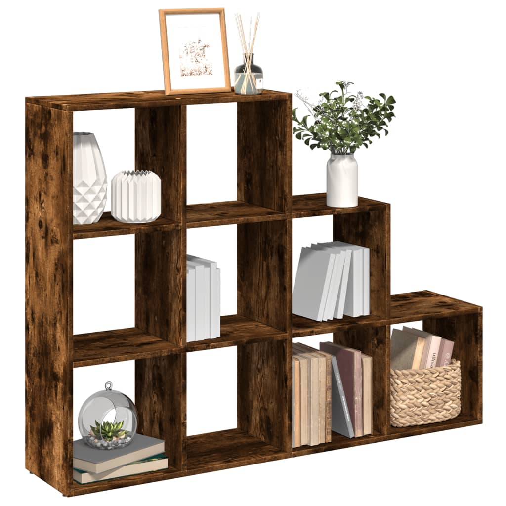 Room Divider Bookcase 3-Tier 137.5X29X Engineered Wood