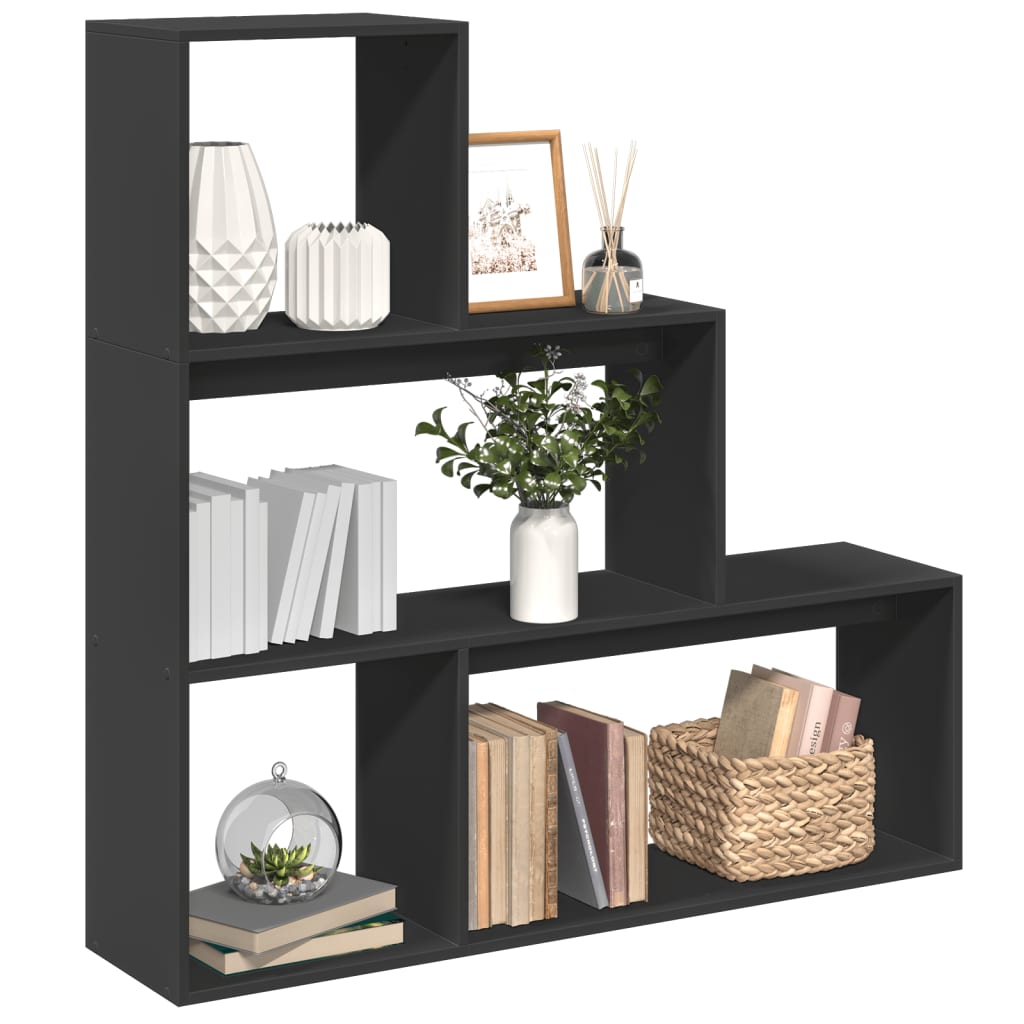 Room Divider Bookcase 4-Tier 143.5X29X Engineered Wood