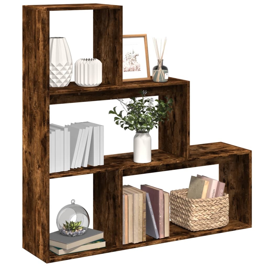Room Divider Bookcase 4-Tier 143.5X29X Engineered Wood