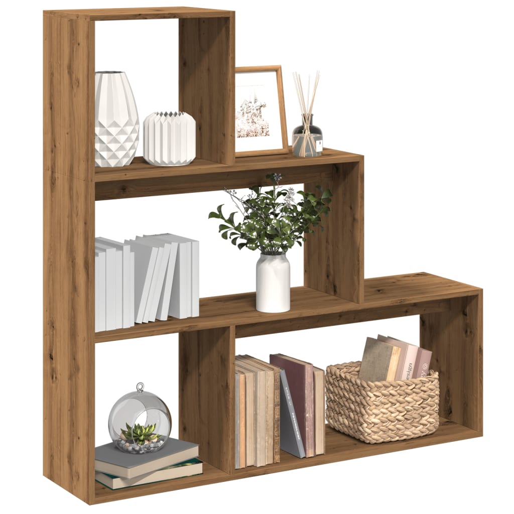 Room Divider Bookcase 4-Tier 143.5X29X Engineered Wood