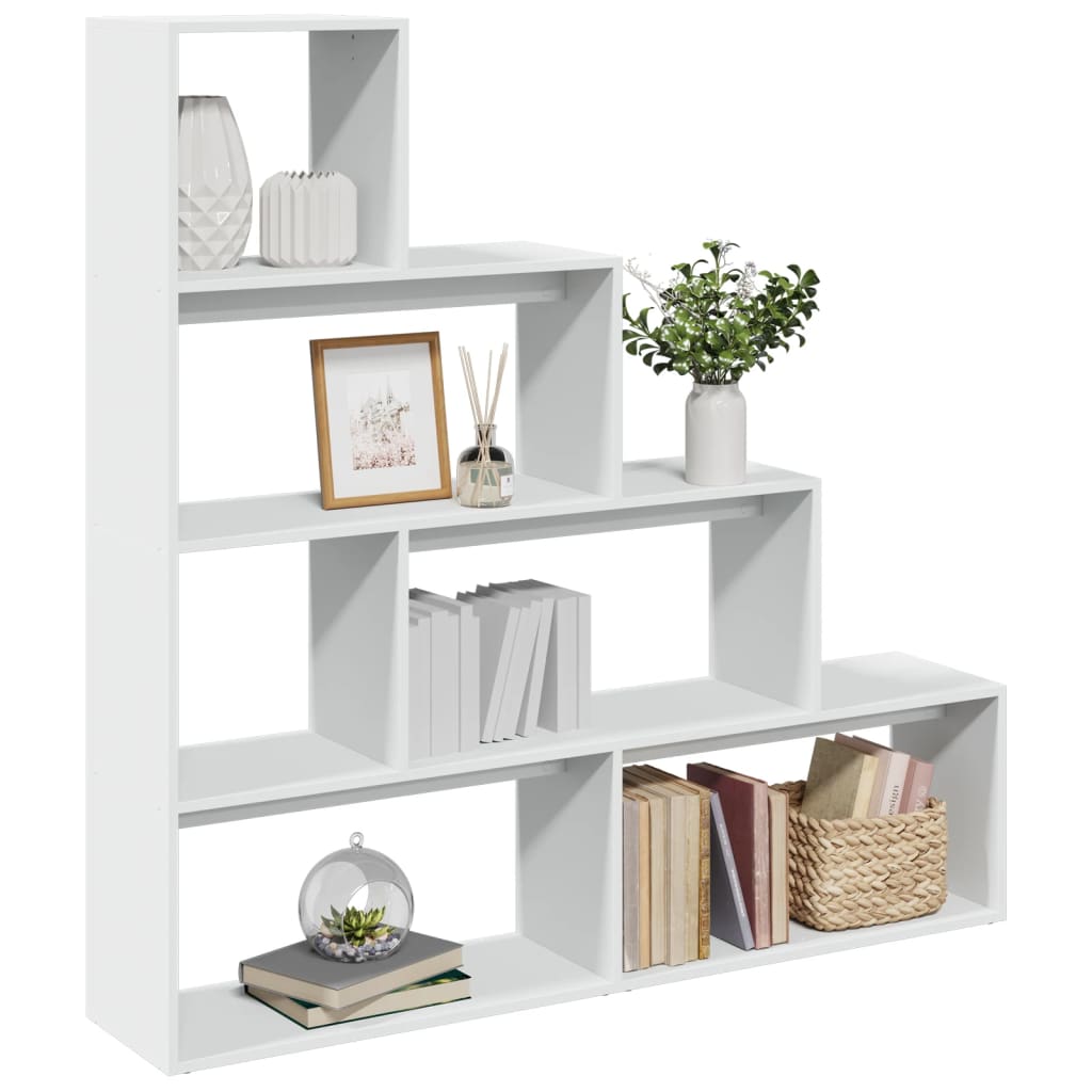 Room Divider Bookcase 4-Tier 143.5X29X Engineered Wood