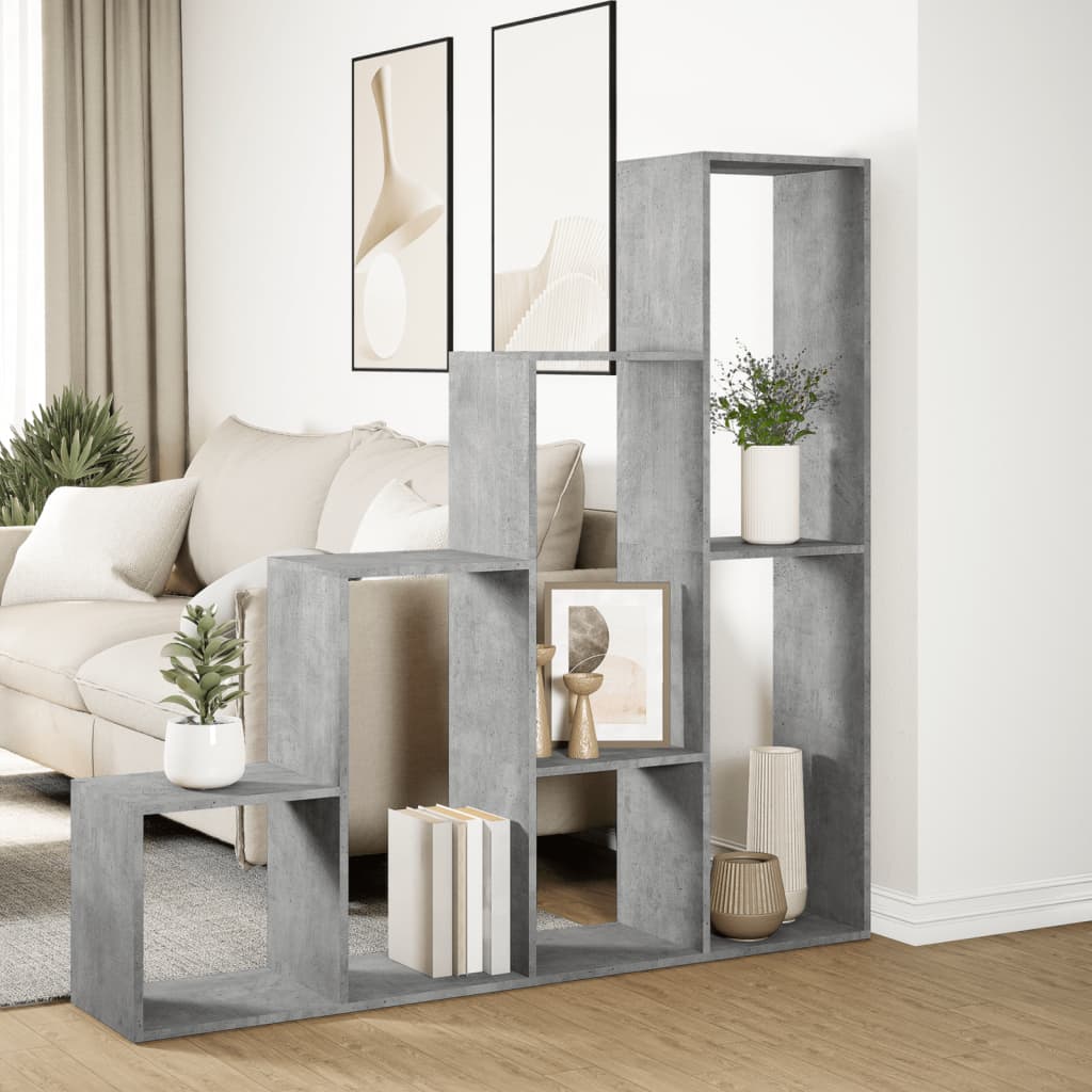 Room Divider Bookcase 4-Tier 143.5X29X Engineered Wood
