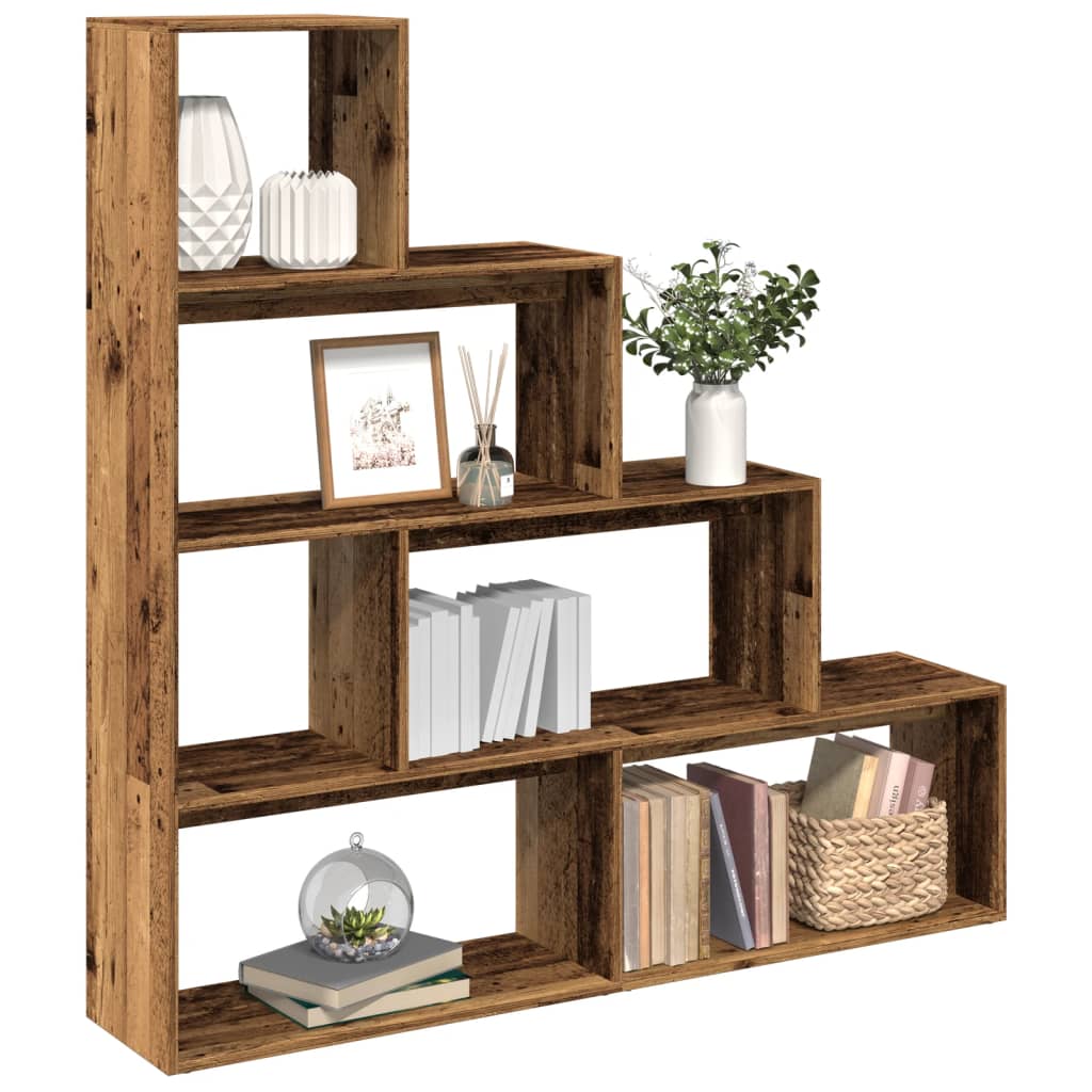 Room Divider Bookcase 4-Tier 143.5X29X Engineered Wood