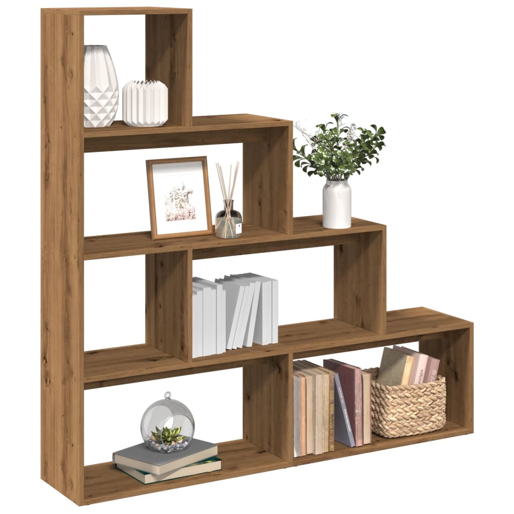 Room Divider Bookcase 4-Tier 143.5X29X Engineered Wood