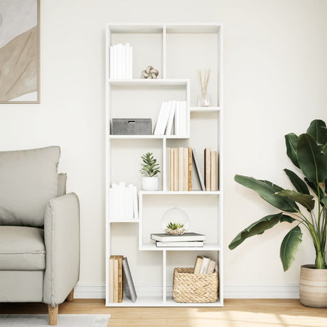 Room Divider Bookcase 67X25X161.5 Cm Engineered Wood