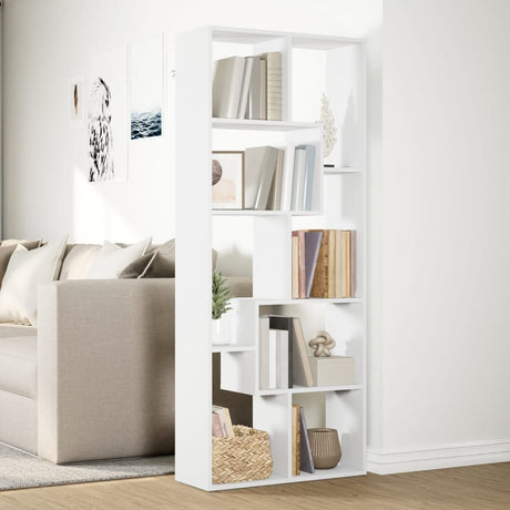 Room Divider Bookcase 67X25X161.5 Cm Engineered Wood
