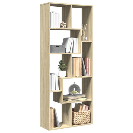 Room Divider Bookcase 67X25X161.5 Cm Engineered Wood