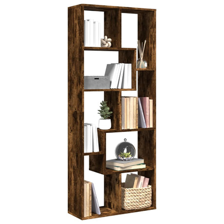 Room Divider Bookcase 67X25X161.5 Cm Engineered Wood